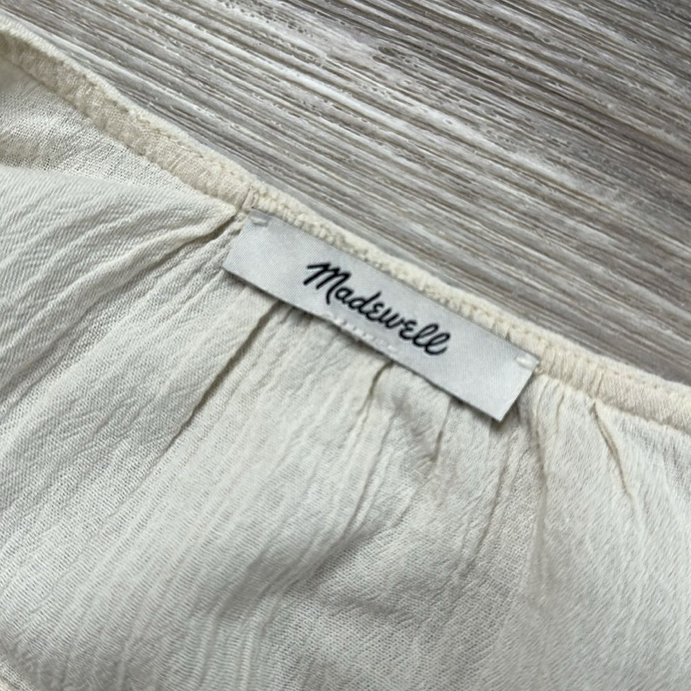 Madewell XS | Embroidered Peasant Top | like new, no flaws! Color- antique cream - Picture 15 of 15